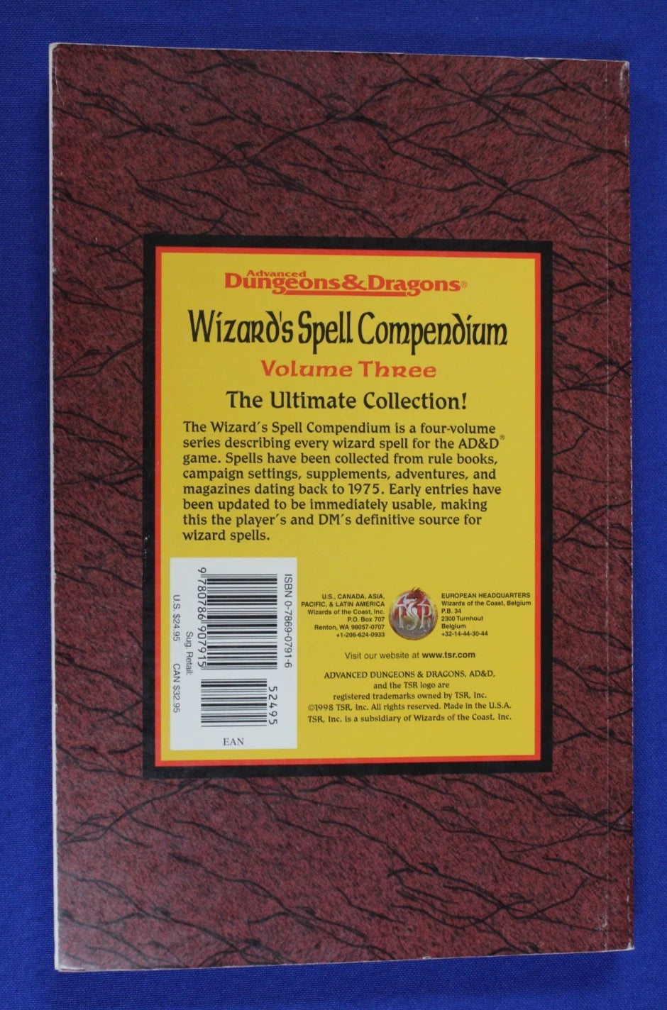Advanced Dungeons & Dragons Wizard's Spell Compendium Vols 1-4 1st Ed.