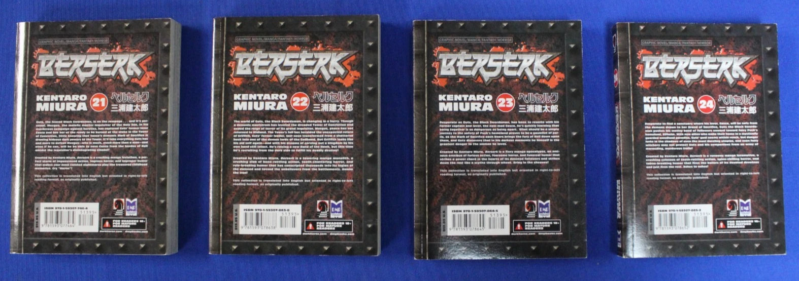 Berserk Vol 1-41 + Flame Dragon Knight English Manga Near Complete Paperback Set