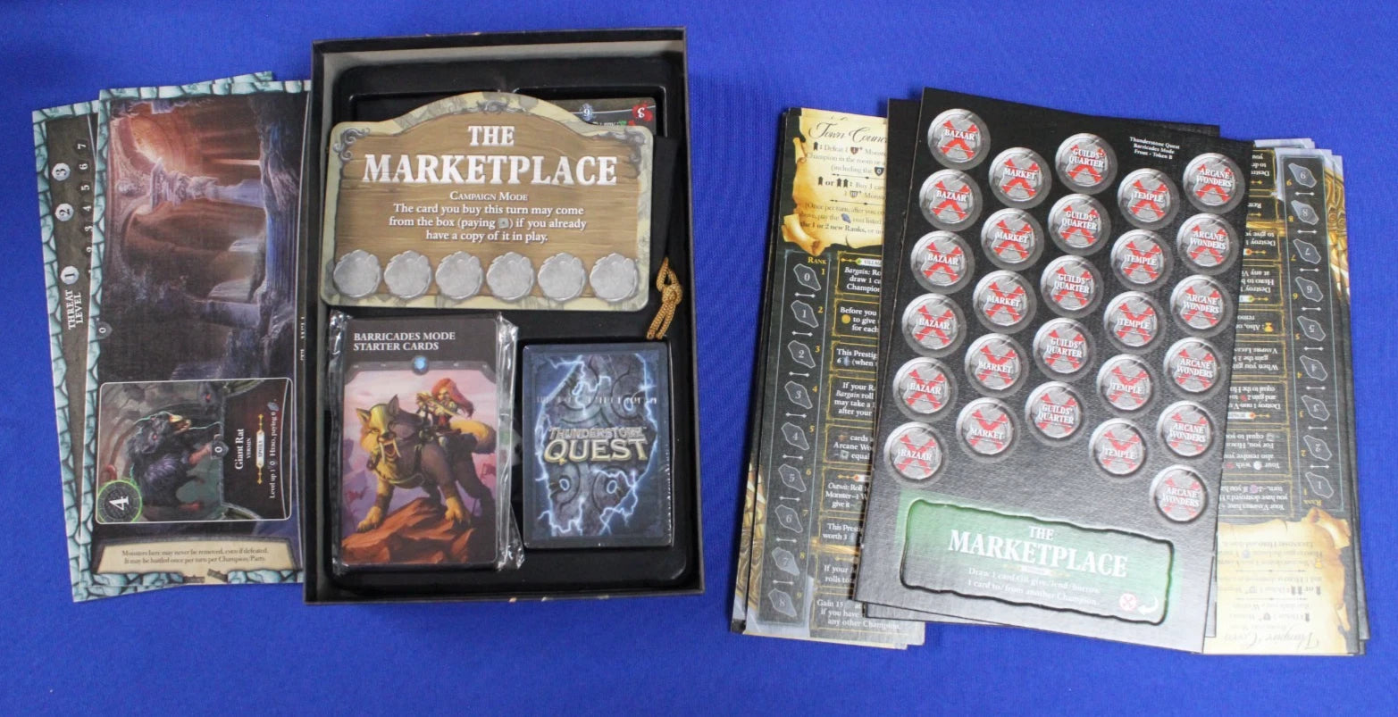 AEG Thunderstone Quest To The Barricades Kickstarter Lot Base Game + Expansions