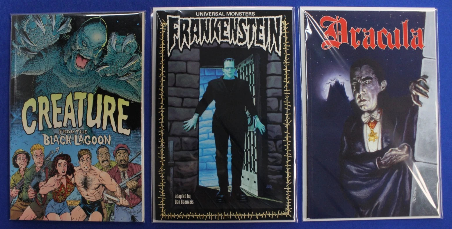 Universal Monsters Creature from the Black Lagoon, Frankenstein, & Dracula VF/NM