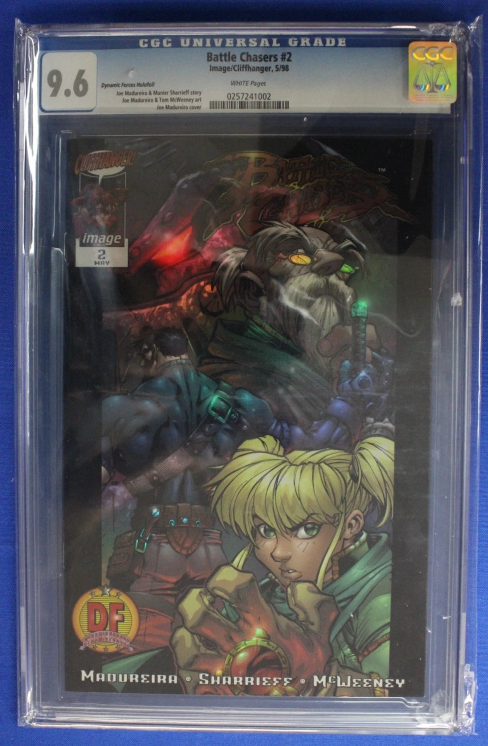 Battle Chasers #2 Dynamic Forces Chromium Variant CGC 9.6 NM+ DAMAGED