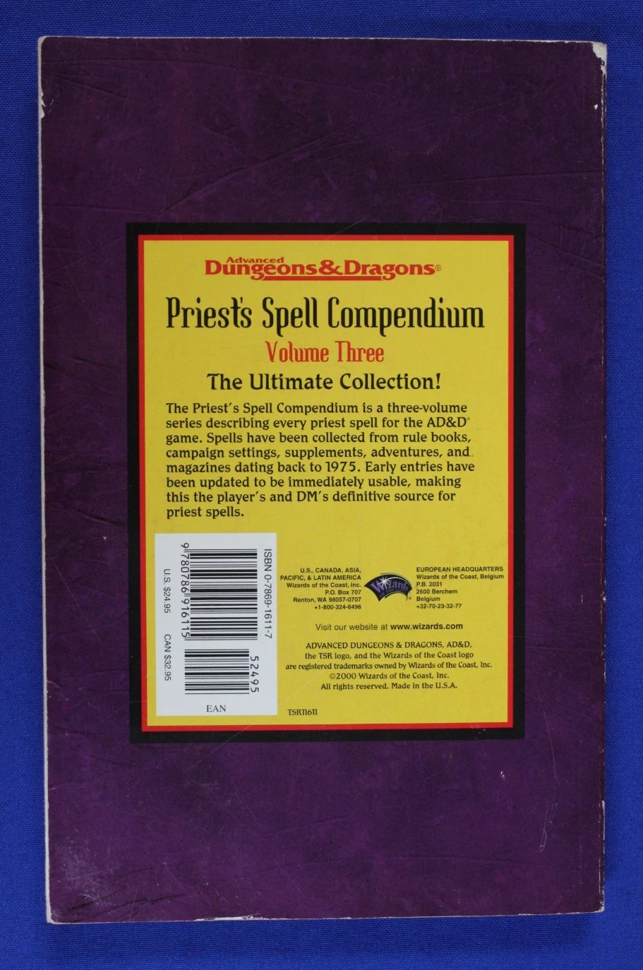 Advanced Dungeons & Dragons Priest's Spell Compendium Volumes 1-3