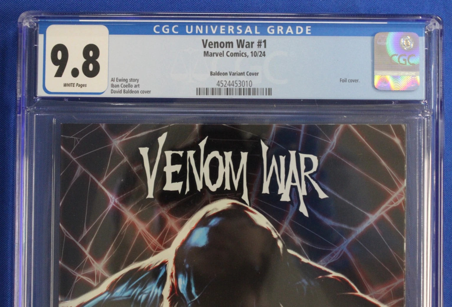 Venom War #1 David Baldeon Foil Variant CGC 9.8 NM/M