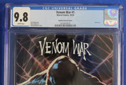 Venom War #1 David Baldeon Foil Variant CGC 9.8 NM/M
