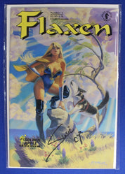 Flaxen #1 & Photo SIGNED by Suzie Owens w/ COA VF/NM