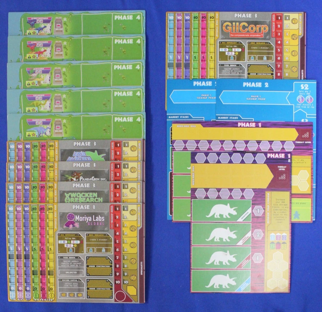 Dinosaur Island Xtreme Edition + Totally Liquid Expansion KS Lot w/ Storage Box