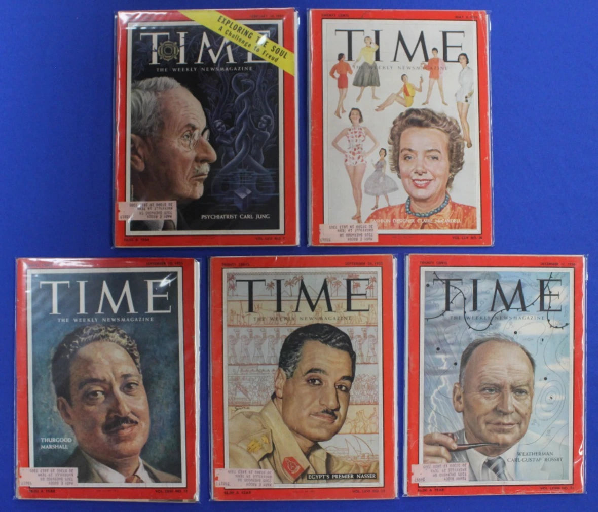 Time Magazine Lot of 5 VG