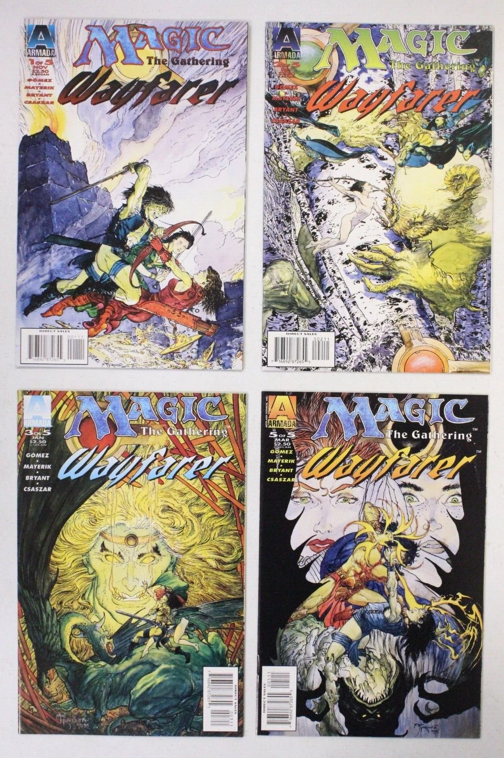 Magic the Gathering Wayfarer #1-5 Near Complete Set (NO #4)