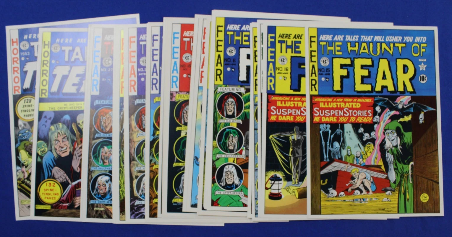 EC The Haunt of Fear Cover Portfolio Set of 30 Art Prints Ross Cochran