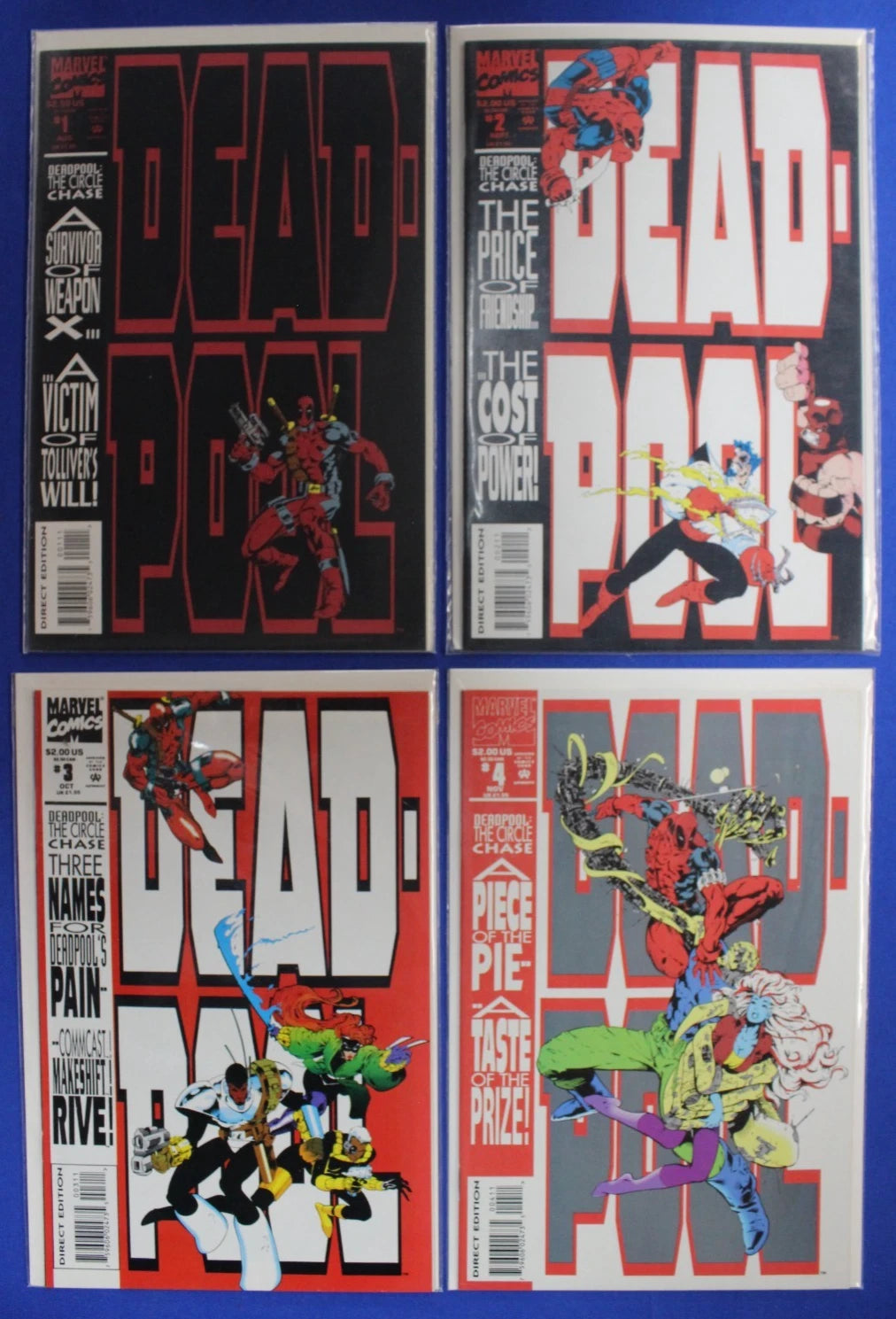 Deadpool: The Circle Chase #1-4 Complete Set VF-VF/NM