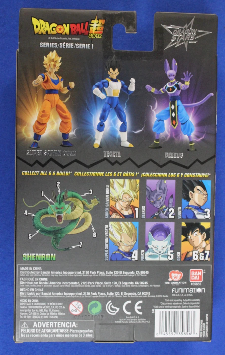 Bandai Dragon Stars Series Dragonball Super Shenron Build a Figure Lot of 6