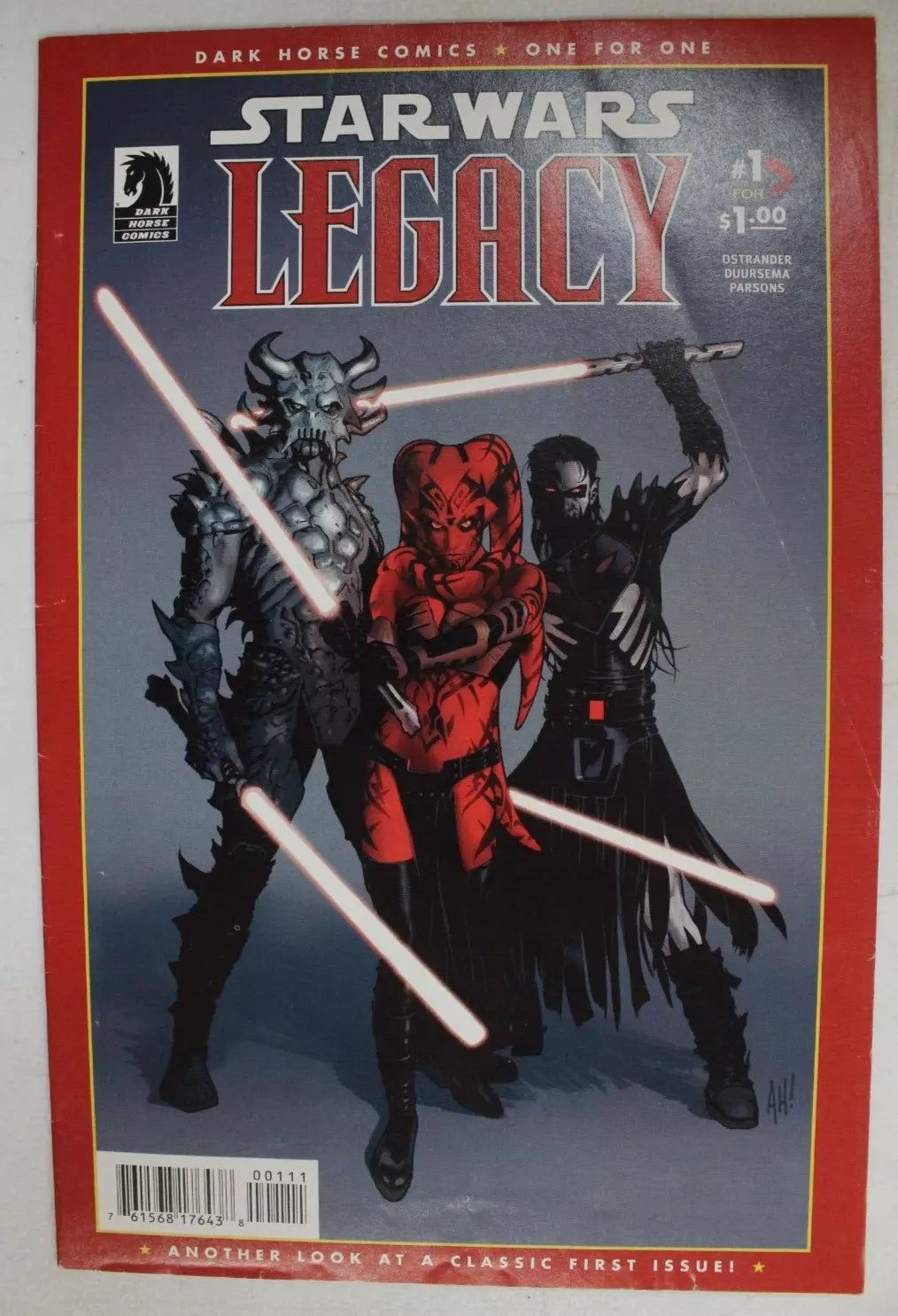 Star Wars Legacy #1 3rd Print + HTF $1 Dollar Reprint
