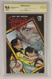 Stabbity Bunny #1 Cover A Kickstarter Ed. CBCS 9.6 2015 SIGNED by Richard Rivera