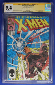 The Uncanny X-Men #221 SIGNED by Chris Claremont CGC SS 9.4 NM