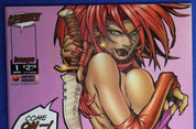 Battle Chasers #1 Gold Foil Title Red Monika Variant VF/NM
