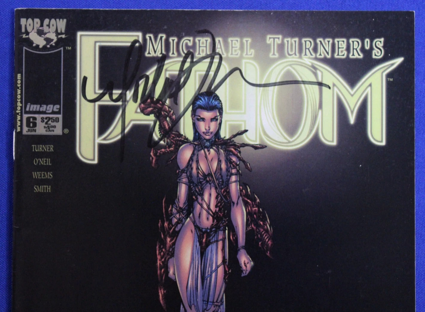 Fathom #6 VF SIGNED by Michael Turner No COA