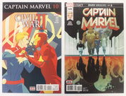 Captain Marvel #1-10 (2016) + 125-129 (2017) Full Run Set VF-VF/NM