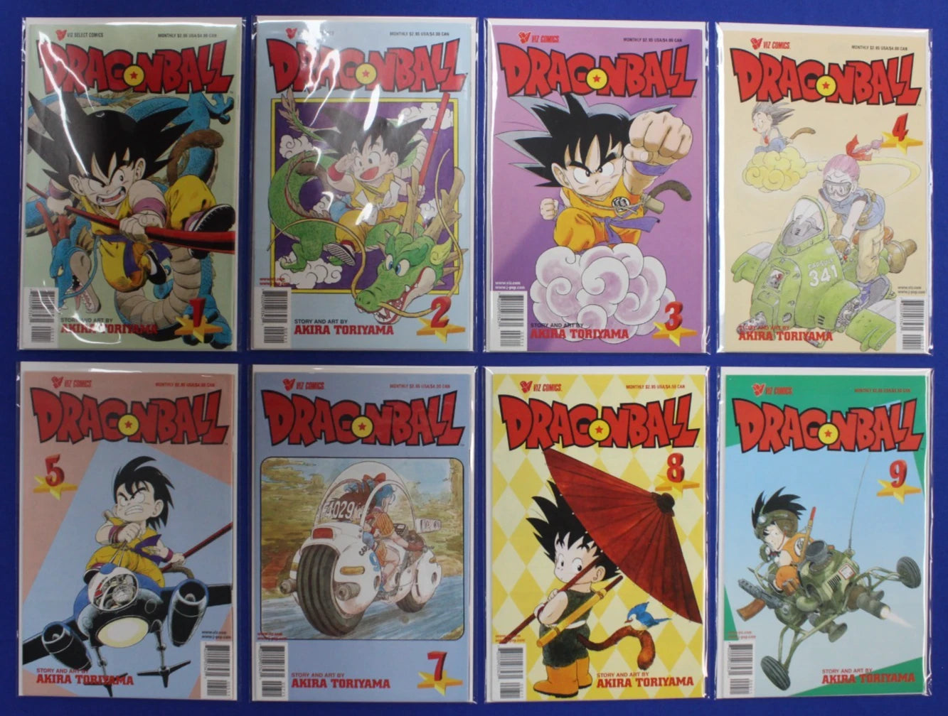 Dragon Ball Part 1 #1-9 Near Complete Set VF-VF/NM