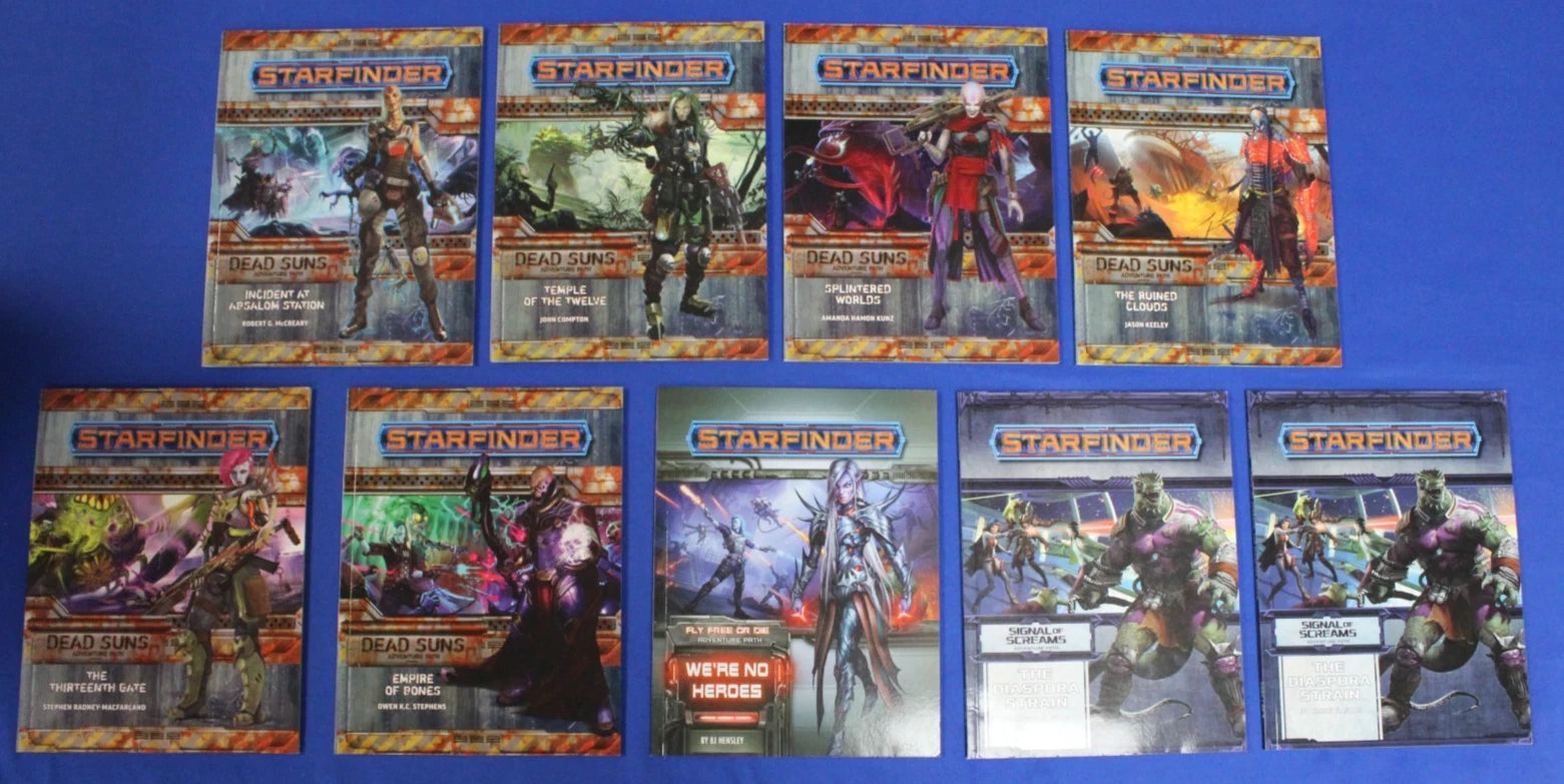 Starfinder RPG Pre-Owned Game Book Collection Lot of 29