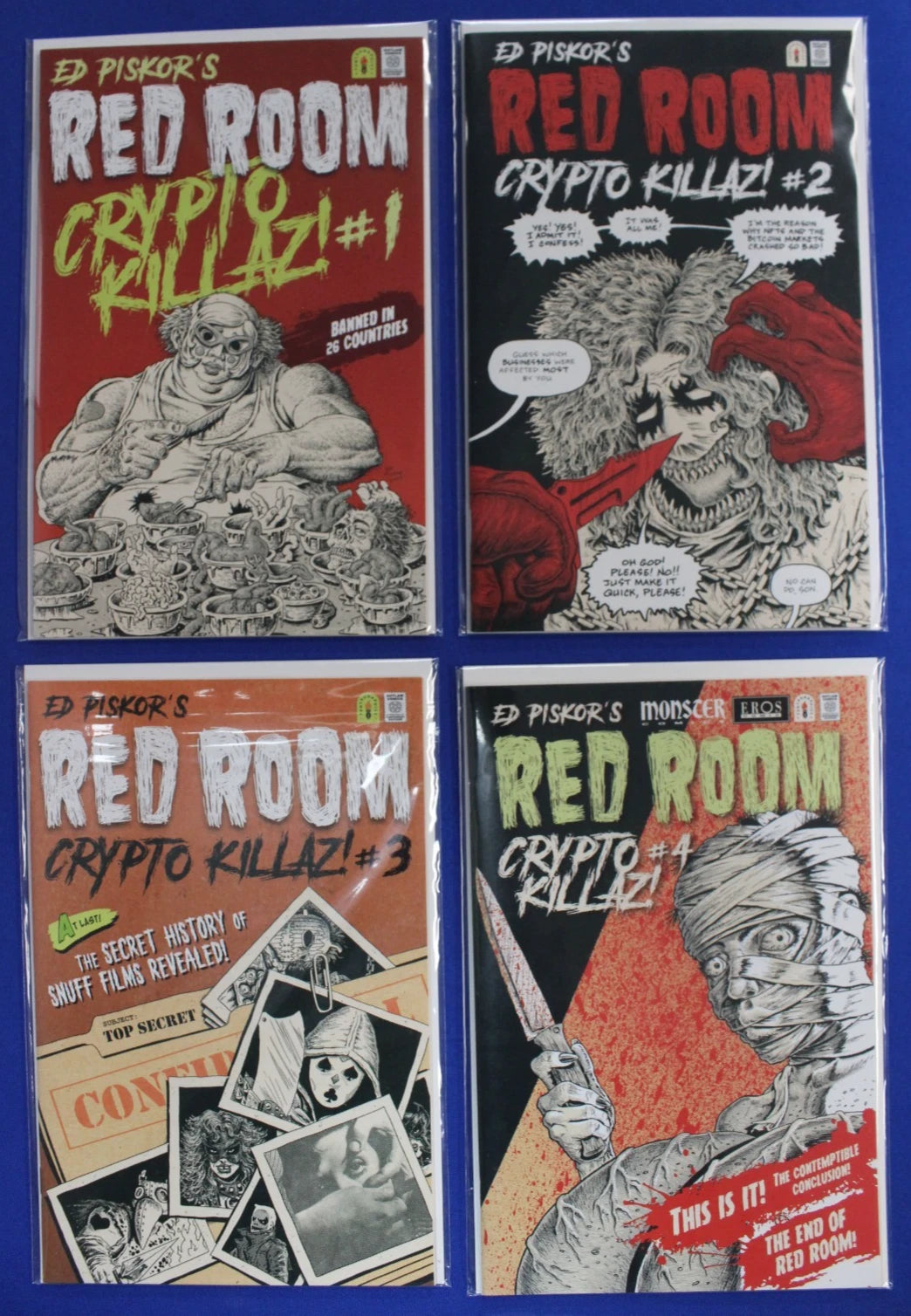 Ed Piskor's Red Room Crypto Killaz #1-4 Complete Set VF/NM