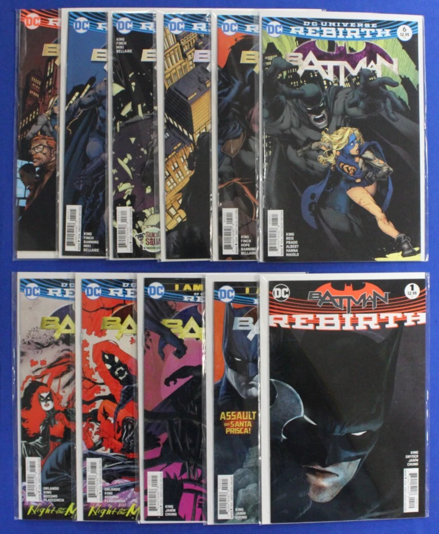 Batman #1-10 Full Run + Rebirth 2nd Printing VF-VF/NM