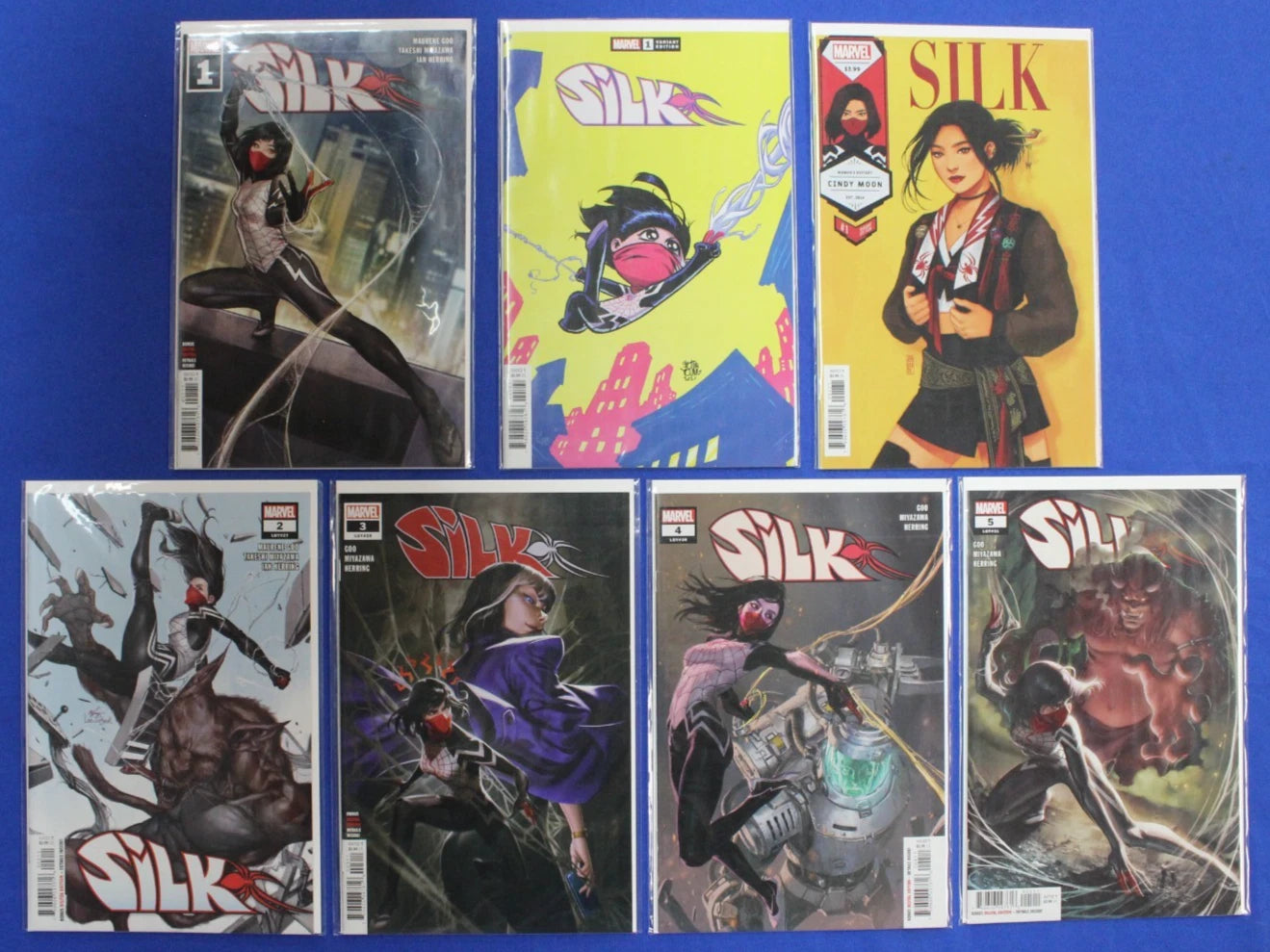 Silk #1-5 Complete Set + Variants Lot of 7 VF/NM