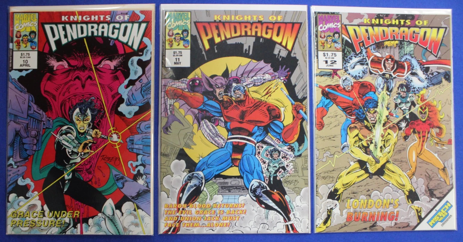 Knights of Pendragon #1-15 Complete Set VF-VF/NM