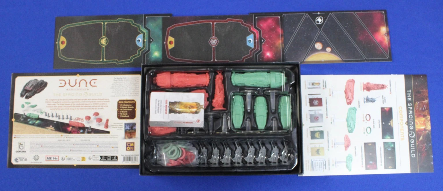 CMON Dune War for Arrakis + 2 Expansions + Playmat Lot of 4 Complete