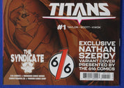 Titans #1 Syndicate Nathan Szerdy Virgin Tattoo Variant SIGNED NM