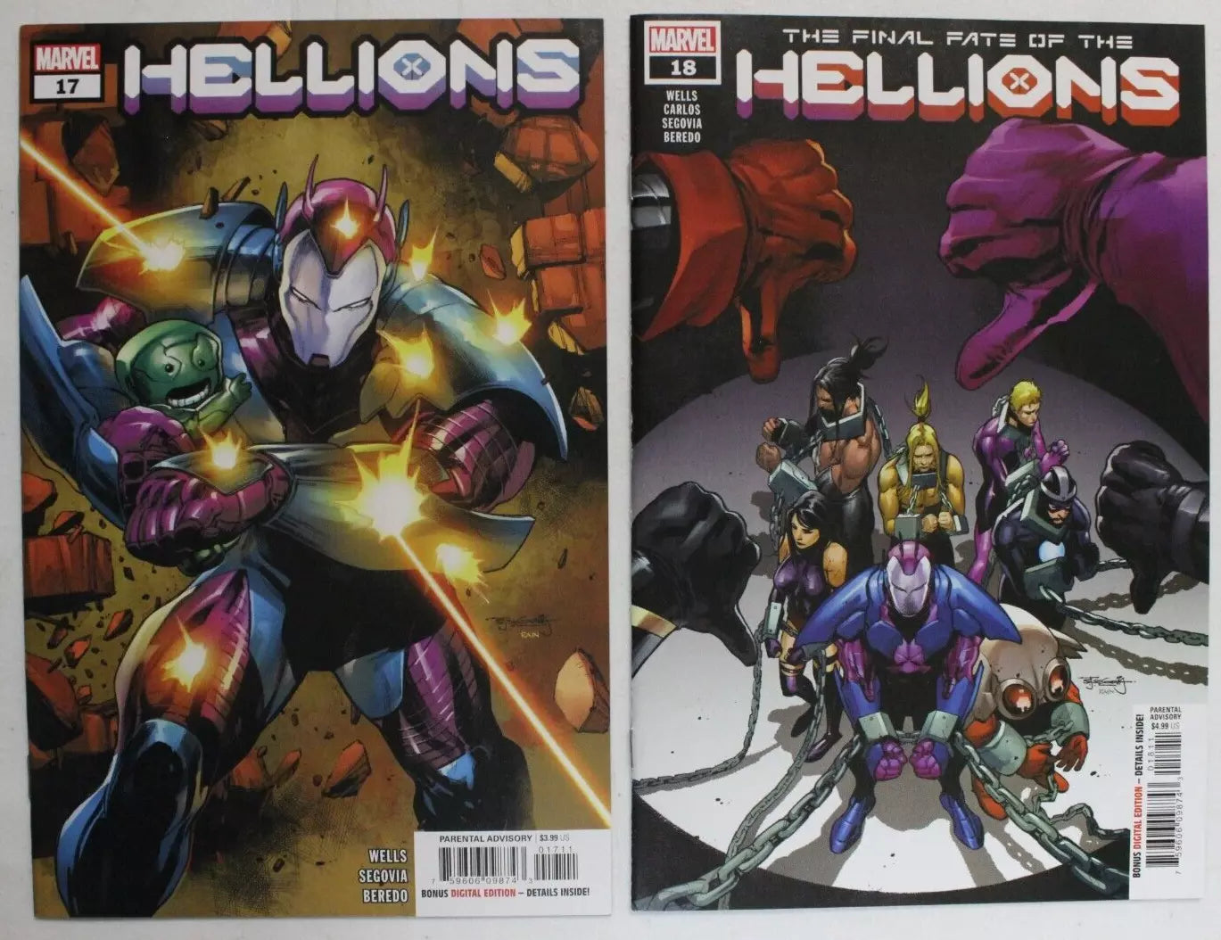 Hellions #1-18 Complete Set