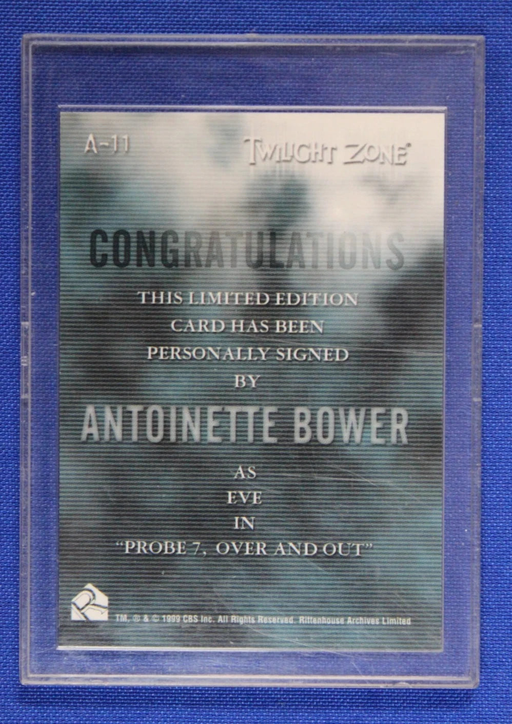 Rittenhouse Twilight Zone Signed Trading Card Lot of 4