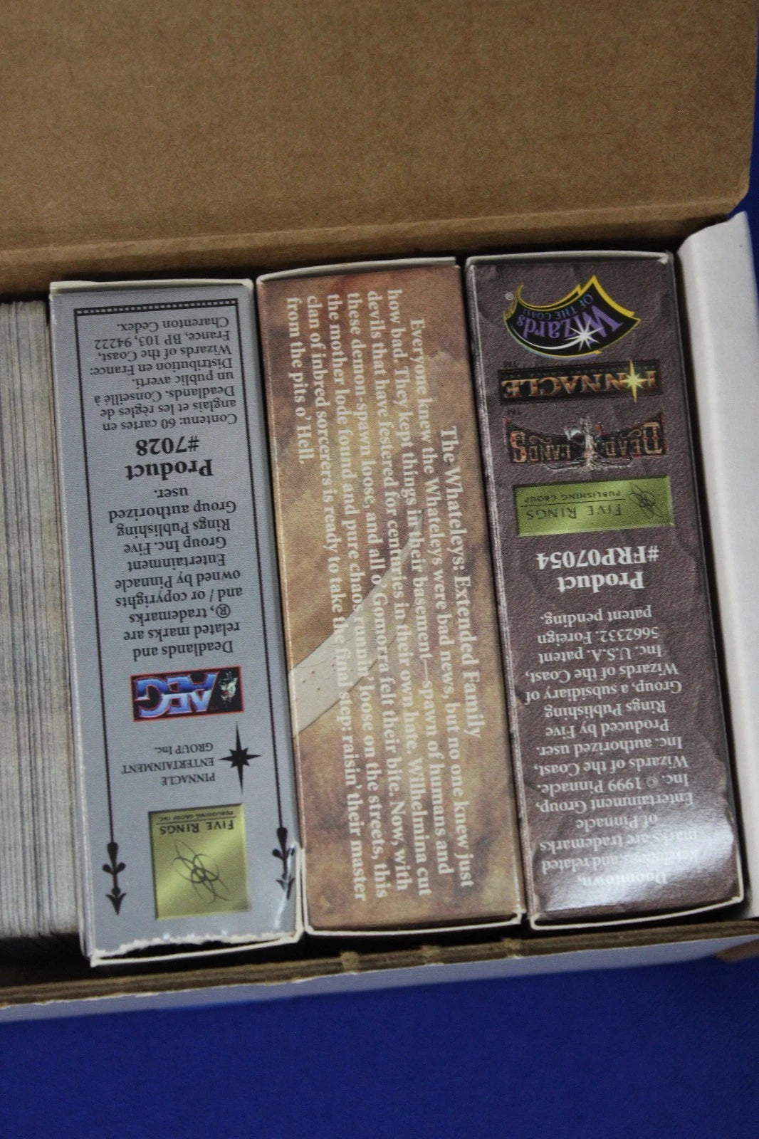 Wizards of the Coast 1998 Deadlands Doomtown TCG HUGE Lot of Around 900 Cards