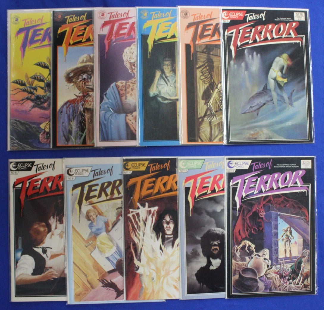 Tales of Terror #1-13 Near Complete Set (Missing 7 & 11) VF-VF/NM