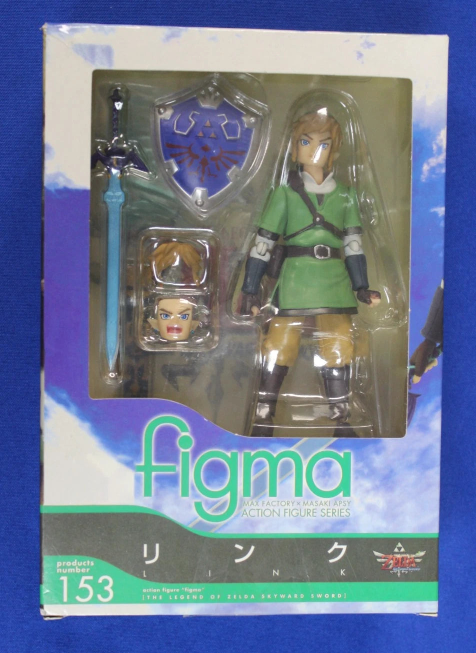 Figma The Legend of Zelda Skyward Sword Link Action Figure Inomplete in Box