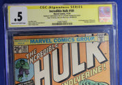 Incredible Hulk #181 CGC SS .5 Signed x2 John Romita & Roy Thomas