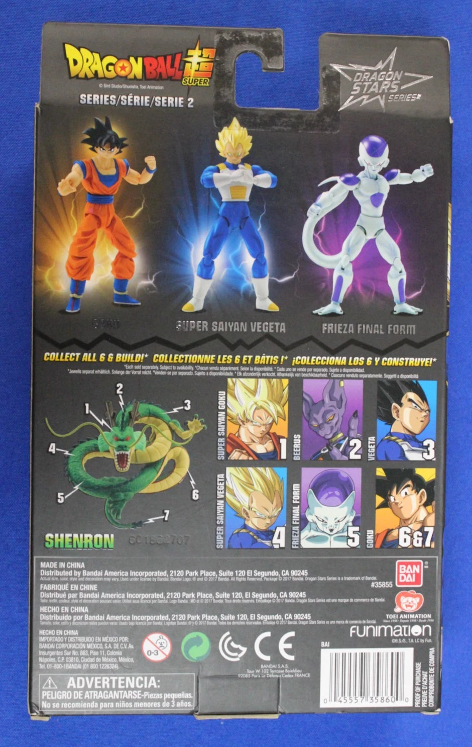 Bandai Dragon Stars Series Dragonball Super Shenron Build a Figure Lot of 6
