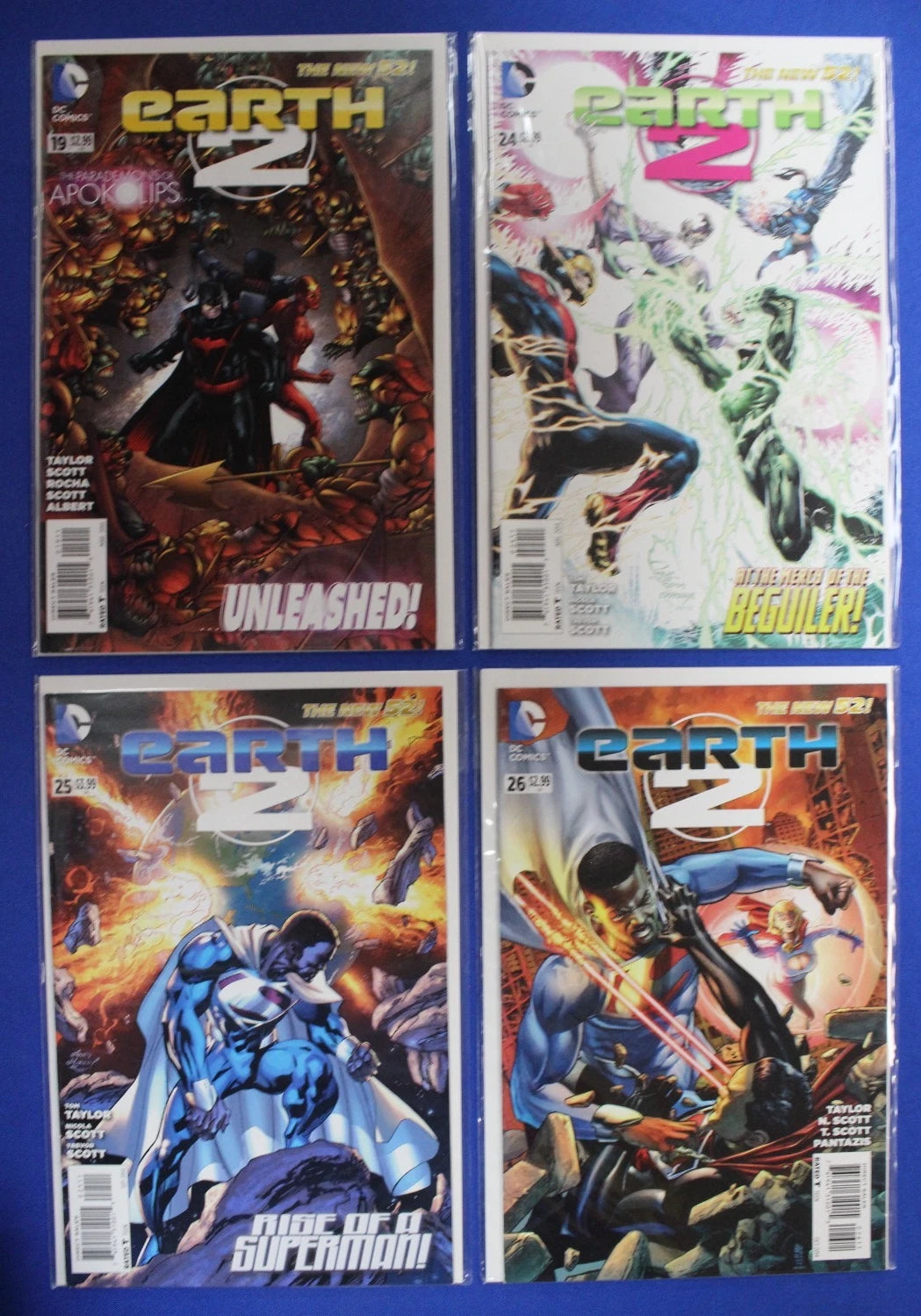 Earth 2 #19 24 25 26 Lot of 4 VF/NM