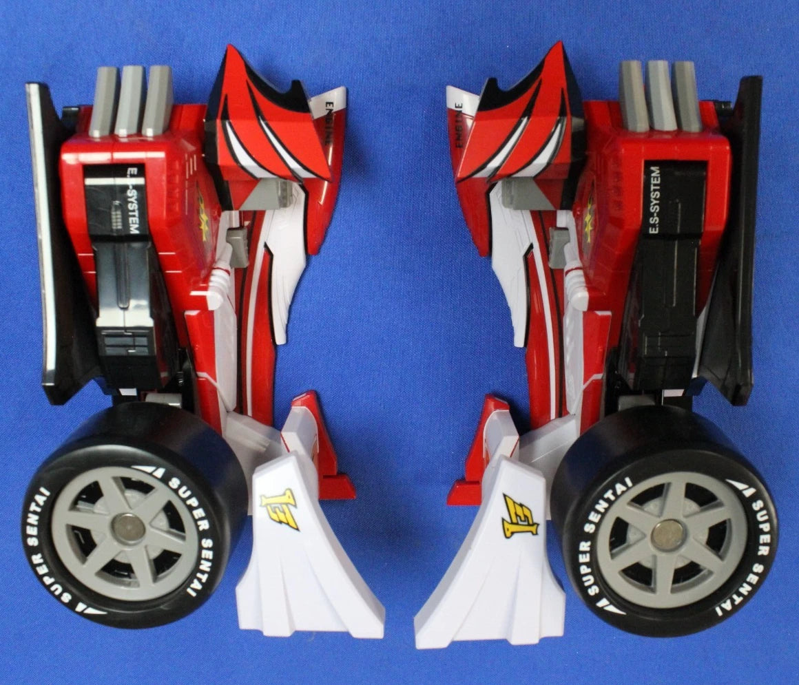 Bandai Power Rangers Super Megaforce Deluxe Engine Machalcon Megazord Complete