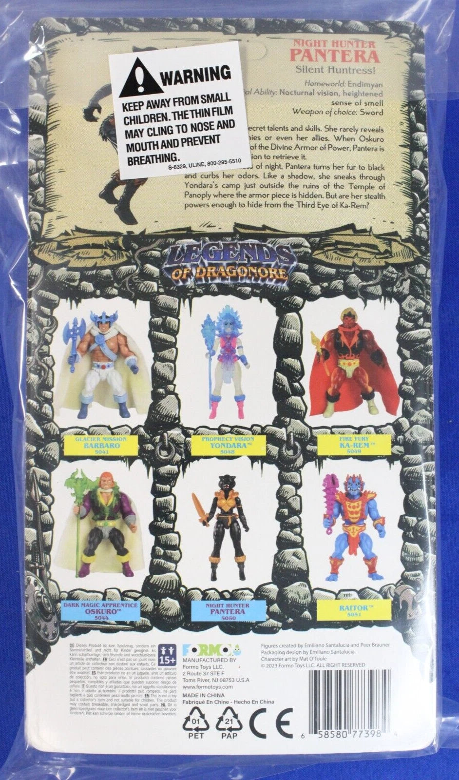 Formo Toys Legends of Dragonore Wave 1.5 Complete Set of 6 5.5" Action Figures