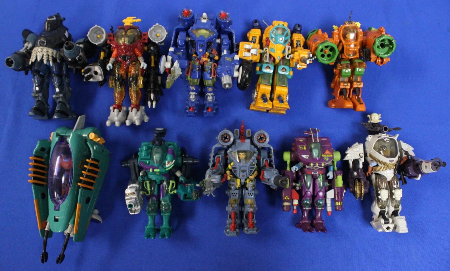 HUGE Playmates 1990s Exo-Squad Lot of 24 E-Frames Vehicles & 32 Action Figures