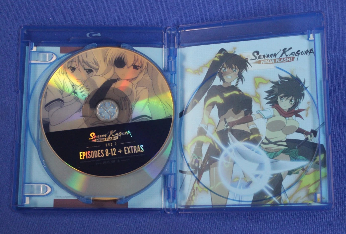 Senran Kagura Ninja Flash Complete Series Blu Ray/DVD Four Disc Set