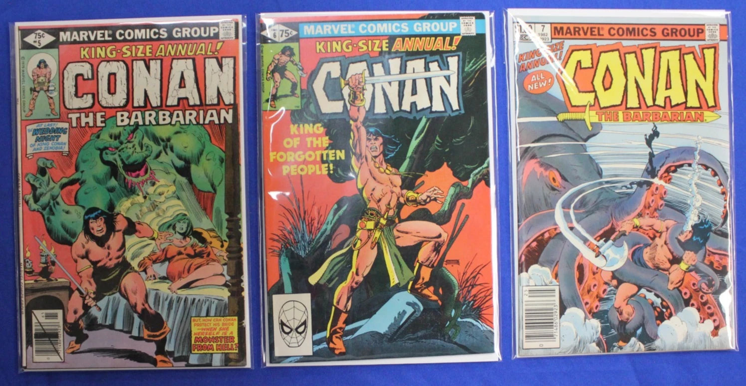 Conan the Barbarian Annuals #1-12 Complete Set VG-FN
