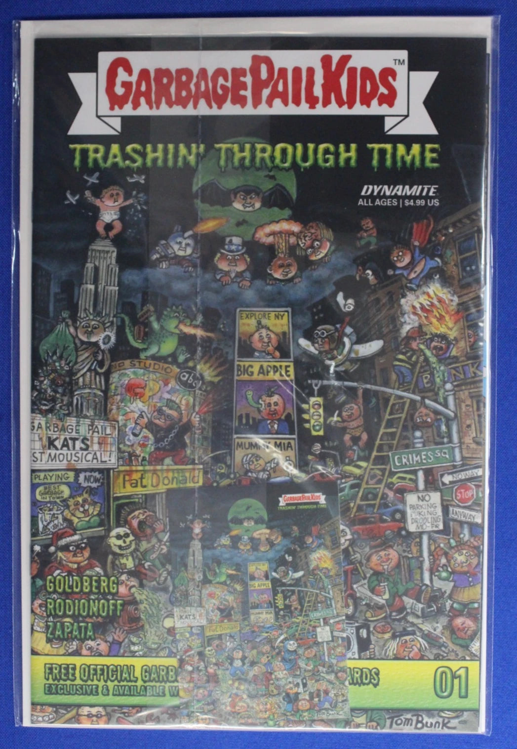 Garbage Pail Kids Trashin' Through Time #1-5 Complete Set w/ Cards + Madballs Vs