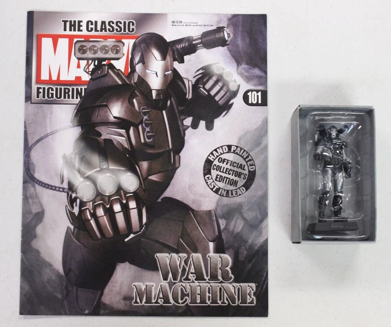 Eaglemoss Classic Marvel Collection War Machine Lead Figurine & Magazine #101