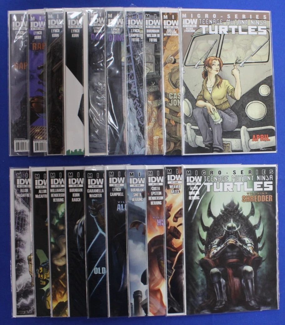 TMNT Micro-Series & Villains #1-8 Complete Sets Lot of 20 VF/NM