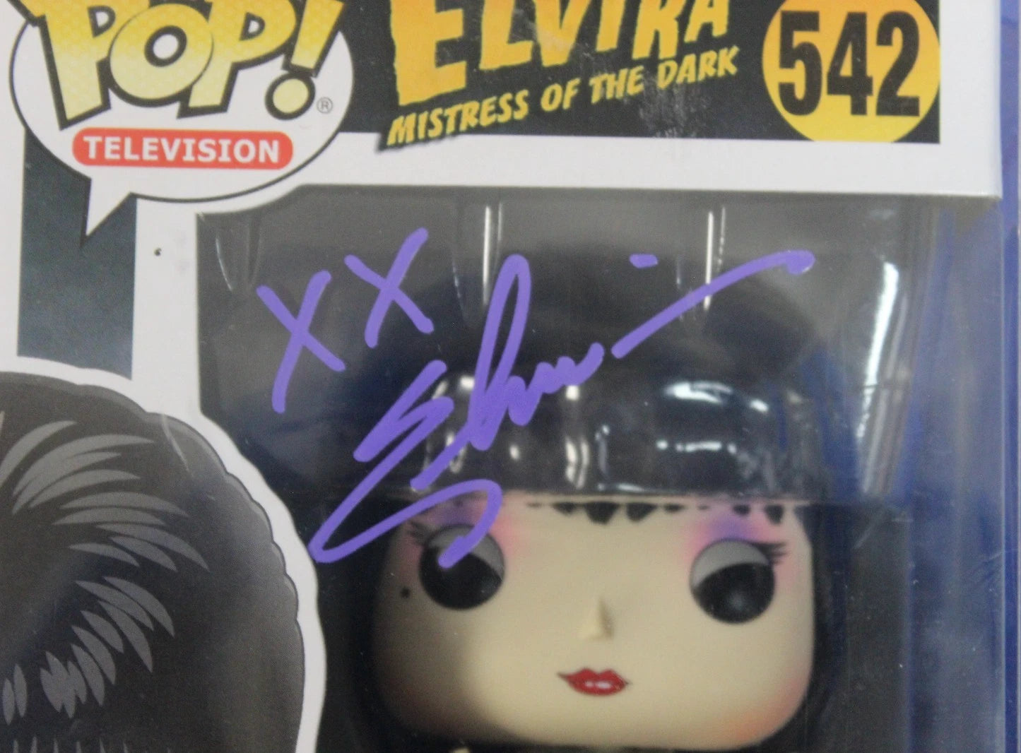 Funko POP Television #542 Elvira Signed by Cassandra Peterson