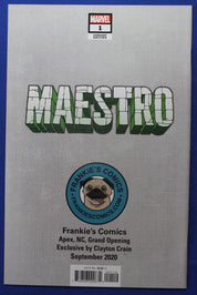 Maestro #1 Frankie's Comics Clayton Crain Virgin Variant SIGNED w/ COA NM