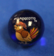 Pokemon 1998 Lot of 10 Marbles + Sandshrew Marble Bag