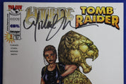 Witchblade Tomb Raider #1 Michael Turner Variant VF SIGNED No COA