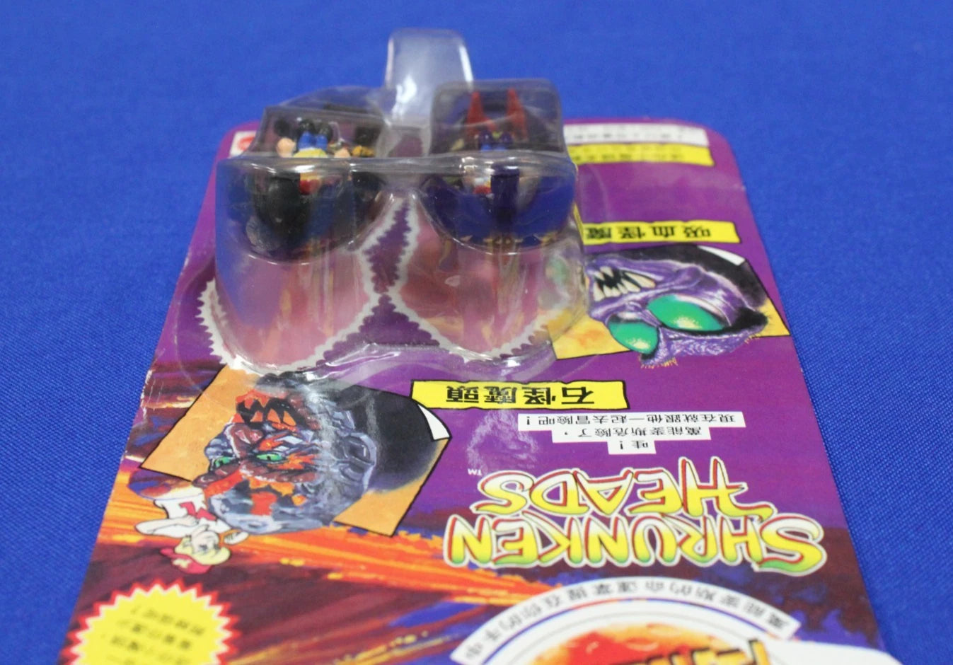 Mattel Bluebird 1993 Mighty Max Shrunken Heads Insectoid & Rock Monster Japanese